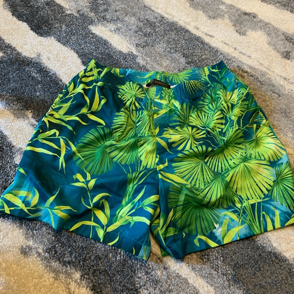 Versace jungle print shorts
